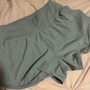 Grey athletic shorts